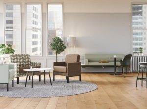 healthcare waiting room space designed for comfort