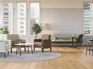 healthcare waiting room space designed for comfort