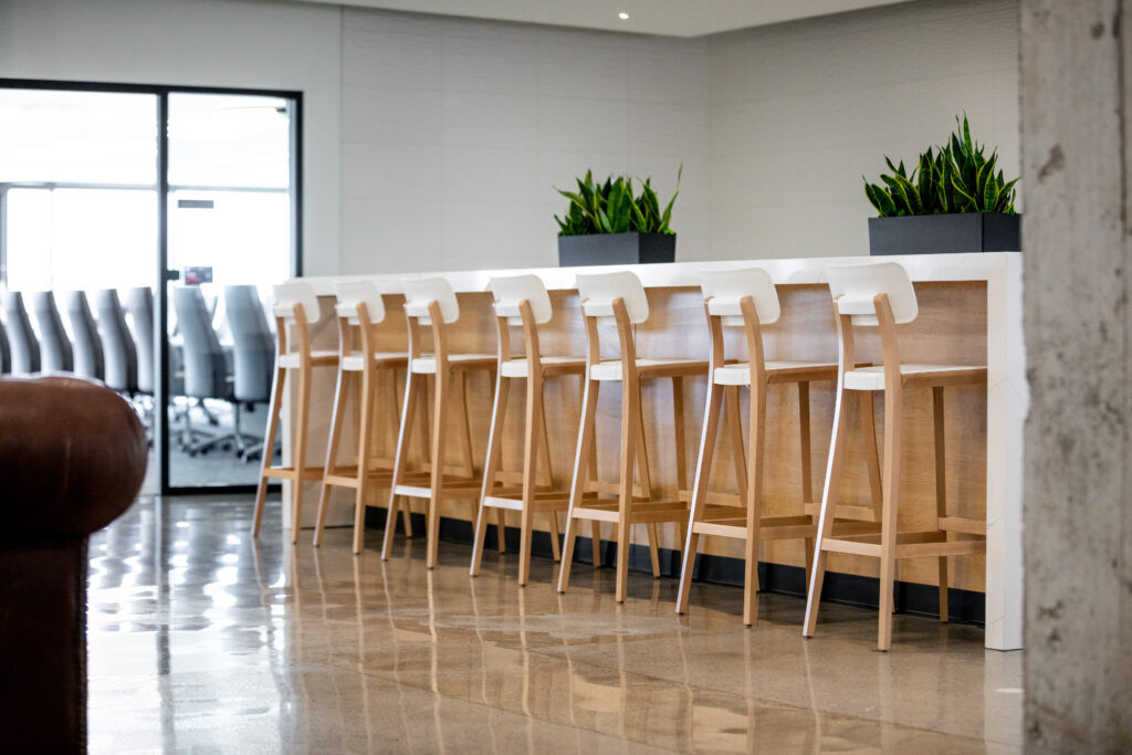 Collaborative workspace with modern office furniture in Cincinnati